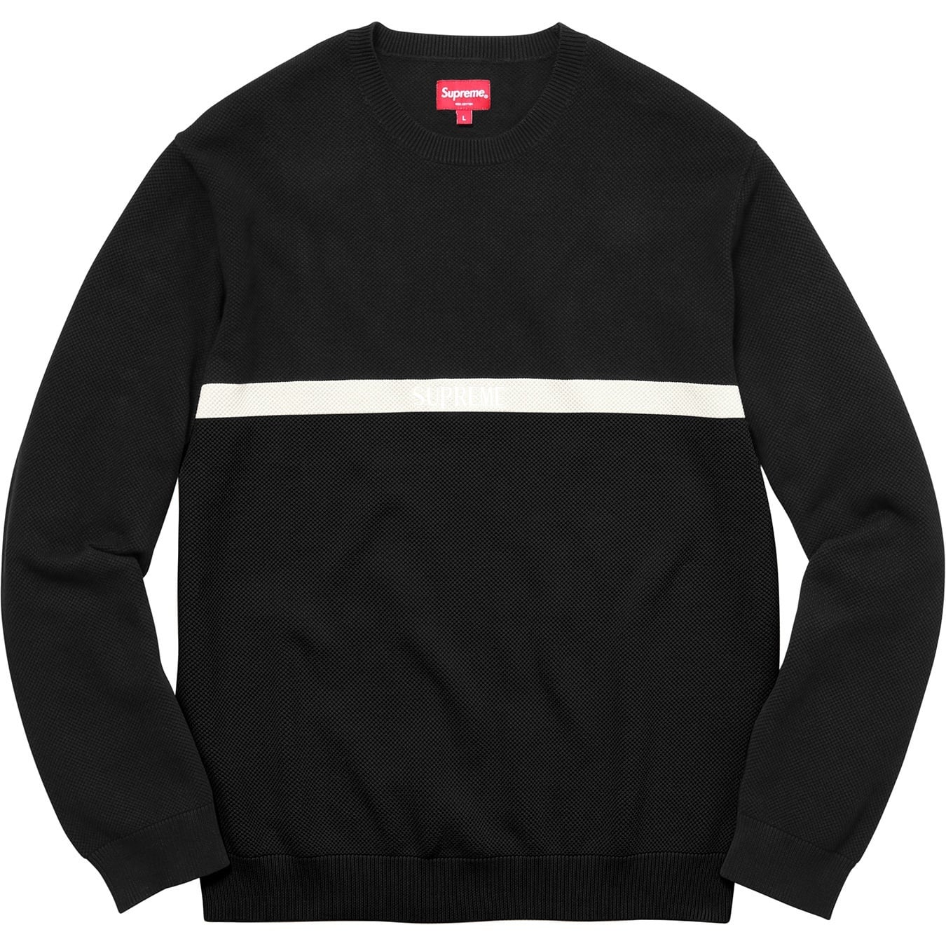 Split Pique Crewneck view 5
